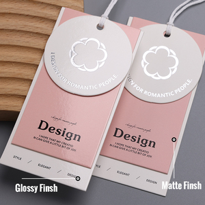 Tùy chỉnh logo của bạn với sang trọng bóng kết thúc cho quần áo treo thẻ cho quần áo/Túi/giày may mặc nhãn - Product Image 3