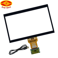 Panel de pantalla táctil capacitivo Industrial, Kit de superposición de 7, 8, 10,1, 12, 13,3, 14 pulgadas