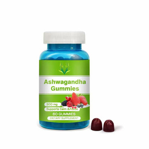 OEM ODM Ashwagandha Gummies Enhanced Vitamin D2 Daily Stress Adaptation Mental Focus for Adults Not for Pregnant Women - Product Image 1