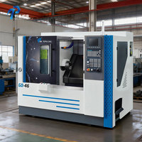Tour à métaux horizontal à lit incliné à broche unique TEPU A2, tour CNC automatique de moyenne capacité, centre de tournage
