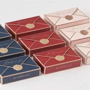 Personalizar embalaje de diseño Tarjeta vacía Papel Caja de lujo Cajas de embalaje de chocolate para chocolates de nueces