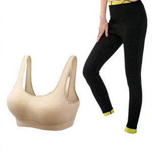 Conjunto Deportivo de Dos Piezas para Mujer, Leggings y Top Corto sin Mangas de Spandex/Algodón, Ropa para Yoga y Gimnasio - Product Image 1