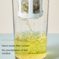 Pichet moderne en PP pour infusion à froid avec filtre, carafe à eau froide scellée, bec rotatif, récipient de stockage de boissons pour la maison et la cuisine