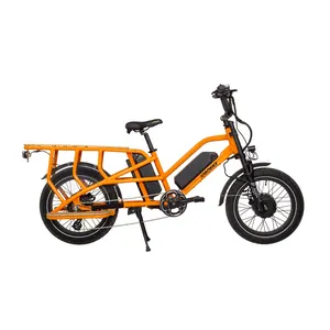 CE Certificate Cargo Ebike Family Dual Battery 48V15A*2 dual motor electric bike For Adult Family Horse Cargo Carrier