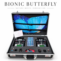 Drone papillon LED volant, 300 mètres de portée, batterie rechargeable, télécommande FS-i6X pour mariages, événements et spectacles
