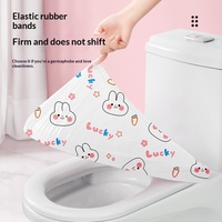 Housses de siège de toilette jetables pour le camping, emballées individuellement pour les voyages, la maternité, l'hôtel, le camping en plein air