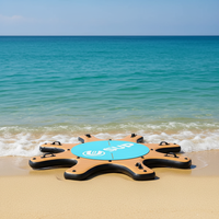 Plateforme gonflable SUP, Plateforme aquatique gonflable pour Stand Up Paddle, Île flottante pour Yoga et Sports Nautiques