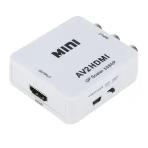 Konverter Adaptor Komposit Kompatibel HD 1080P RCA AV Ke HDMI Kabel Audio Video AV2HDMI Adaptor CVBS AV dengan Kabel USB