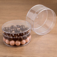 Boîtes d'emballage alimentaire jetables en sucre personnalisées, gaufrettes roulées, biscuits au gingembre, ladyfingers, boîte transparente en PS moulé par injection
