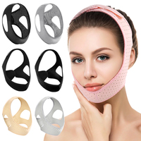 Sangle triangulaire respirante de soutien du menton, stabilisateur de compression maxillaire anti-respiration buccale, alignement facial Modèle 006
