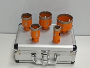 طقم حفر WEHER مكون من 5 قطع مع لقم حفر ماسية مطلية بالفراغ بأحجام 25/35/40/50/60 مم لقطع البورسلين والسيراميك - Product Image 6