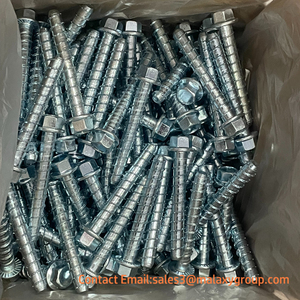 MALAXY-Cabeza de brida hexagonal, tornillo de anclaje de hormigón, acero al carbono galvanizado, tipo hexagonal, tipo zócalo - Product Image 6