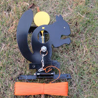 Cible de tir rotative en acier robuste avec conception réglable, pour entraînement tactique extérieur, en forme d'animal, accessoire d'entraînement