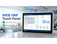 Panneau HMI Web Milesgo I10-1031, écran tactile intelligent avec surveillance à distance pour les applications PLC, BMS et IoT industrielle