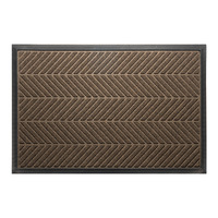 Tapis d'entrée robuste à fort trafic, construction durable, bord en caoutchouc renforcé pour entrepôt et portail