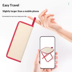 Chaise <span class=keywords><strong>de</strong></span> jardin moderne, tabouret pliant d'extérieur, petit, portable, ultra-léger, pour camping, pique-nique, pêche, avec sac <span class=keywords><strong>de</strong></span> transport, mobilier - Product Image 4