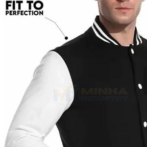 Low MOQ Outdoor Wear Letterman Winter Jacket For Men Fashion Wear Customized Logo Letterman Winter Jacket - Product Image 5