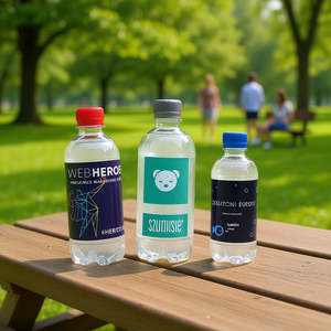 Bottiglia d'Acqua Webhero Szumisie Panattoni Europe 330 ML, Articolo Promozionale Ecologico - Product Image 3