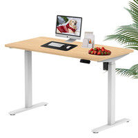 Base de bureau assis-debout ergonomique intelligente à moteur unique pour mobilier de bureau moderne et de télétravail