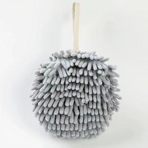 Chenille Woven <b>Hand</b> Ball Hanging <b>Towel</b> <b>Kitchen</b> Thickened Absorbent Quick-Dry Antimicrobial Compressed Cute Rag - Product Image 3