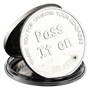 ส่งต่อเหรียญชุบเงินขอบคุณสำหรับการแบ่งปันเหรียญที่ใจดีของขวัญสุดสร้างสรรค์ของที่ระลึกสำหรับการตกแต่งบ้าน - Product Image 2