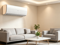 Aire Acondicionado Split Eco de 12000-15000 BTU para Montaje en Pared |   Inversor de Velocidad Variable A+++ con Autolimpieza, Ultra Silencioso y de Bajo Consumo