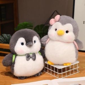 Lindo Peluche de Pingüino de Dibujos Animados, Juguete de Peluche de Algodón PP, Almohada para Dormir, Regalo de <span class=keywords><strong>Cumpleaños</strong></span>, Compañero para la Hora de Dormir de los Niños, Muñeco de Trapo - Product Image 1