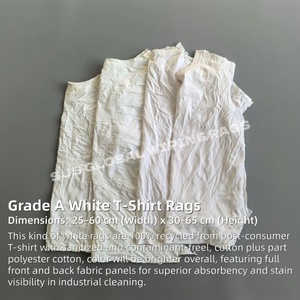 Trapos de Algodón Blancos Puros para Mecánicos, Trapos de Algodón Industriales, Trapos de Algodón Blancos para Limpieza, 1.5KG - Product Image 2