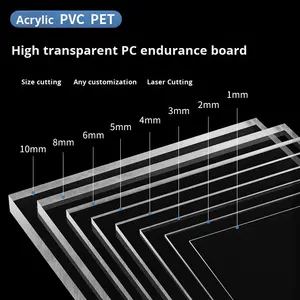 แผ่นบางพีซีอะคริลิคโปร่งใสสูงทนต่อแรงกระแทกความหนา0.8-6มม. ขนาด1220x2440มม. การประมวลผลแบบกำหนดเอง - Product Image 6