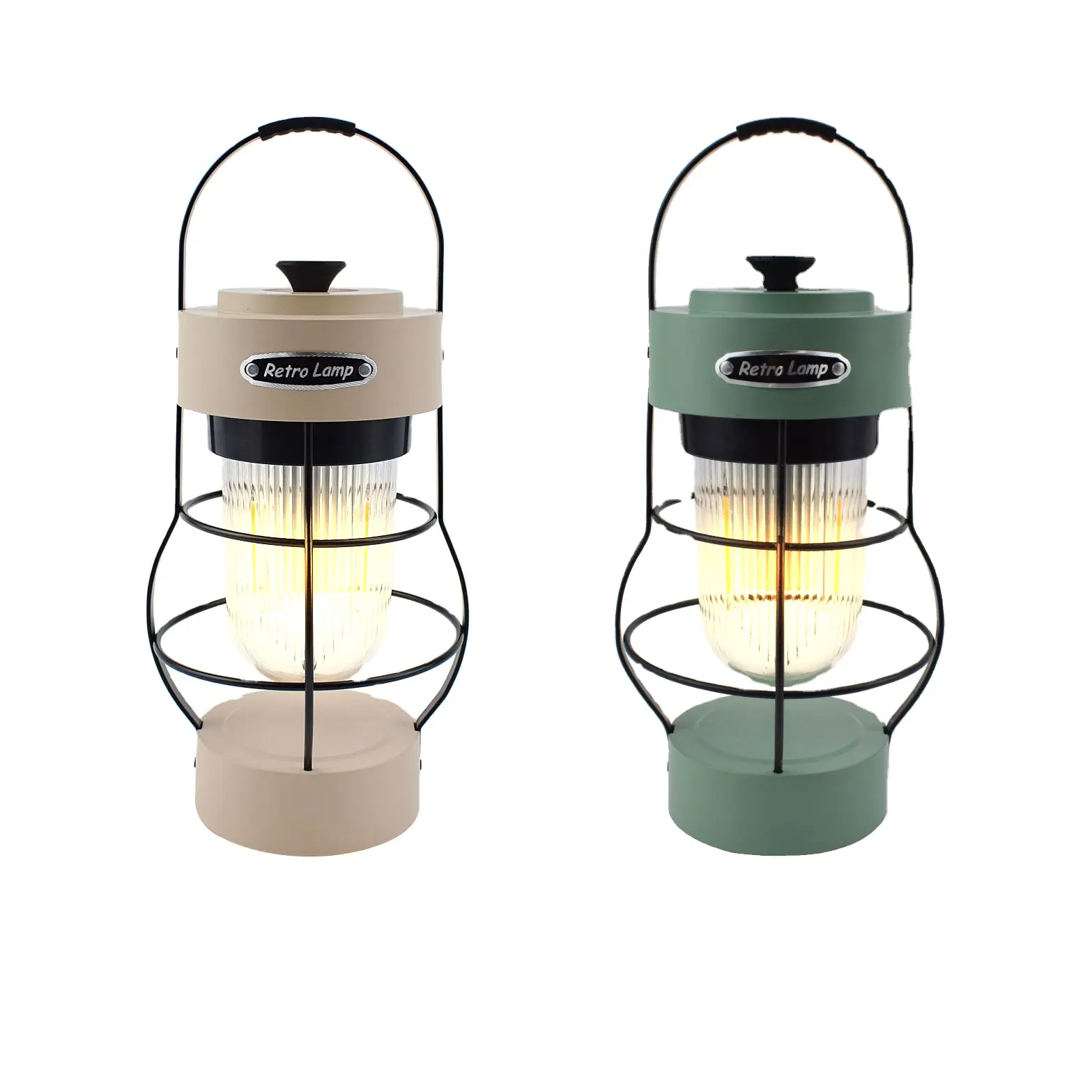 Campione gratuito produttore all'ingrosso luce Vintage retrò LED Dual-mode lampada solare campeggio lanterna