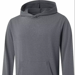 Sudadera con Capucha de Forro Polar de Poliéster Teñido, con Logotipo Personalizado Bordado, Etiqueta Privada, Unisex, Tallas Grandes, Secado Rápido, Cálida para Invierno - Product Image 1