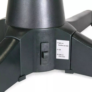Electric Rotating <strong>Christmas</strong> <strong>Tree</strong> <strong>Stand</strong> with Music Remote Control Iron Legs 100Lbs Load Heavy Duty Base for 2.4m Artificial <strong>Tree</strong> - Product Image 4
