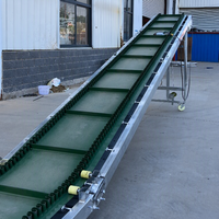 Convoyeur à bande à godets inclinés, convoyeur industriel de chargement, convoyeur manuel SS304 (500 kg) pour ligne de production de pâtes