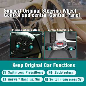 Adattatore Wireless CarPlay e Android Auto per <span class=keywords><strong>Mercedes</strong></span> <span class=keywords><strong>Benz</strong></span> Classe <span class=keywords><strong>C</strong></span> <span class=keywords><strong>W204</strong></span> NTG4.0 2007-2010 con Funzioni Plug & Play, Mirror Link e Controlli OEM - Product Image 5