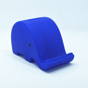 Salvadanaio salvadanaio in plastica a forma di elefante in PVC sicuro personalizzato promozionale all'ingrosso per bambini - Product Image 2