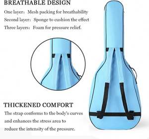 Estuche Portátil para Guitarra, Funda Impermeable para Instrumento Musical, con Soporte Trasero para Hombres y Mujeres, Muestra Gratis - Product Image 4