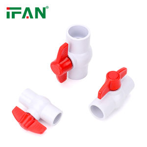 IFAN Factory UPVC Ball Valve 1/2 " - 4" PVC Acessórios Irrigação Sistema Água Abastecimento UPVC Compact Ball Valve - Product Image 5