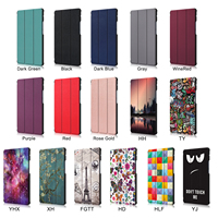 Coque de protection intelligente à trois volets pour Huawei Mediapad M5 LITE 8 T5 8.0 Slim Shell Stand PU Leather PC Hard Case