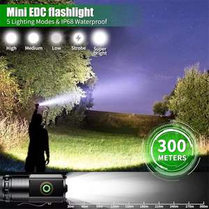 Lampe torche tactique en gros 600 lumens 3 XPG Mini en aluminium scellé étanche 4 modes recharge USB Type-C camping extérieur avec clip - Product Image 3