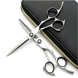 Tijeras para Adelgazar el Cabello con Personalización, 62 mm, Acero Inoxidable 440C, para Diestros, Uso Profesional - Product Image 4