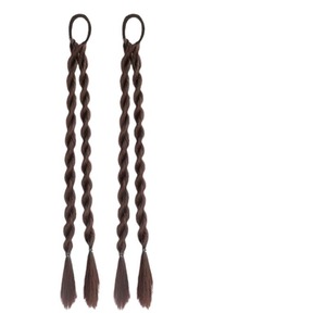 Extensiones de cabello trenzado de dos hebras para mujer, peluca de cola de caballo, resistente a altas temperaturas, para cualquier tono de piel y forma de rostro - Product Image 5