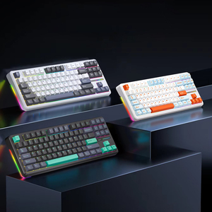 AULA F87 TKL Gaming 3 Mode BT con cable 2,4G inalámbrico RGB Teclado mecánico en inglés intercambiable en caliente - Product Image 1