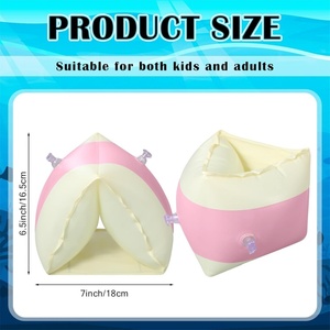 Flotador de Brazo Inflable de PVC 18*16.5 CM, Anillo de Brazo para Piscina, para Hombres y Mujeres, Deportes Acuáticos, Aprendizaje de Natación, Entrenamiento, Fiesta de Verano en la Playa - Product Image 2