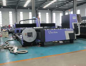 เครื่องตัดเลเซอร์ไฟเบอร์โลหะแบบแผ่นและท่อ 1500w 3000w 6000watts รุ่น 1530 CNC สำหรับตัดทองแดง อลูมิเนียม เหล็กแผ่น และท่อ - Product Image 2