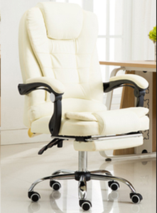 كرسي مكتب أسود فاخر حديث عالي الجودة 7 نقاط تدليك مريح من جلد البولي يوريثين كرسي دوار معدني للاستخدام المنزلي شبكة رفع قماش - Product Image 5