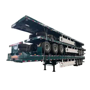 Starway đa-trục với jost hạ cánh bánh răng không khí treo phẳng giường thấp giường bán Trailer xe tải nóng bán