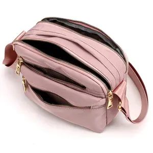 Gelory Latest Fashion Unique Design Ladies Elegant Cross Body Bag Nylon Messenger Strap Shoulder Bag