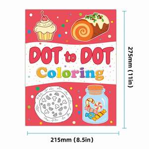 สมุดระบายสีลายเค้กวันเกิดสีชมพูสำหรับเด็กผู้หญิง ของขวัญสำหรับเดินทาง ชุดอุปกรณ์ศิลปะและงานฝีมือ - Product Image 6
