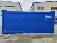 Conteneur certifié DNV, conteneur de fret sec certifié CSC, conteneur de taille 20GP, conteneur d'occasion pour utilisation en mer