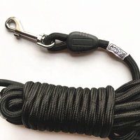 Laisse pour chien en nylon écologique avec corde de suivi pour la promenade et l'entraînement en extérieur, design simple pour chiens de taille moyenne/grande